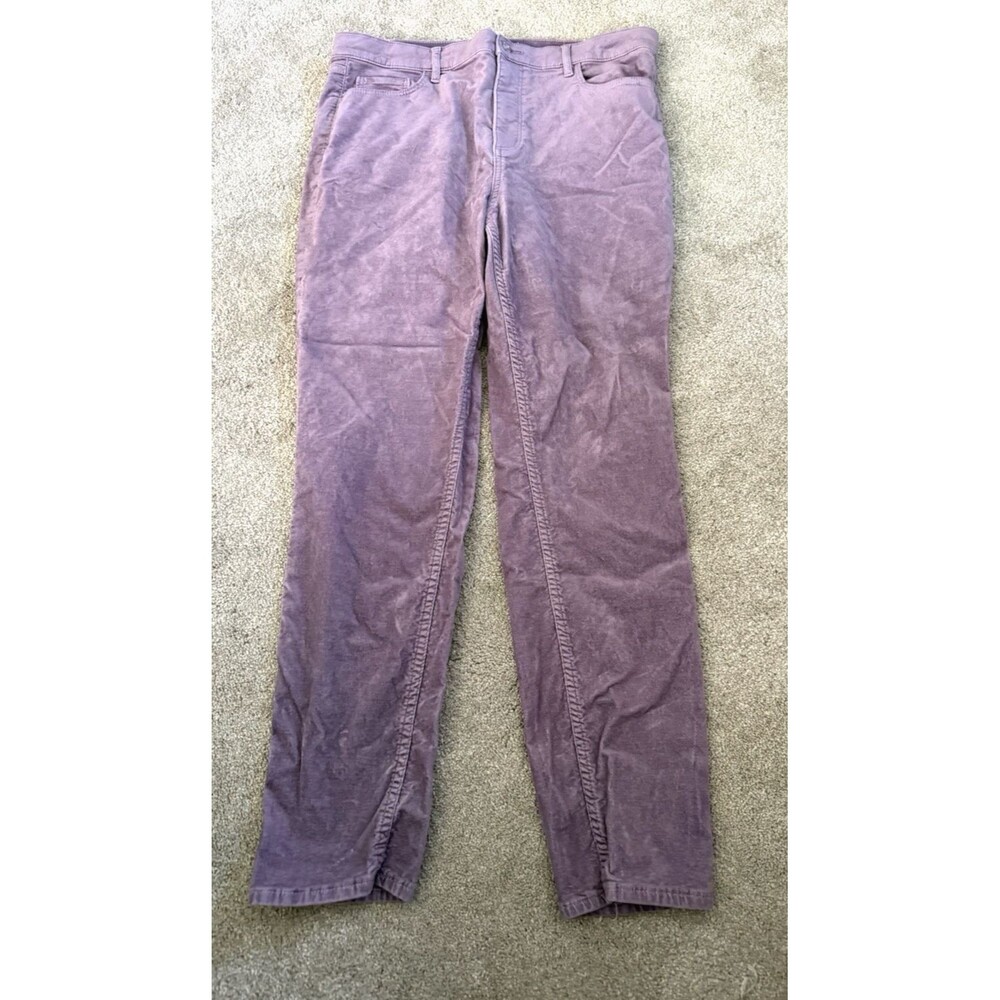 Loft Lilac Purple  Velour Pants Size 14 Holiday Cozy
